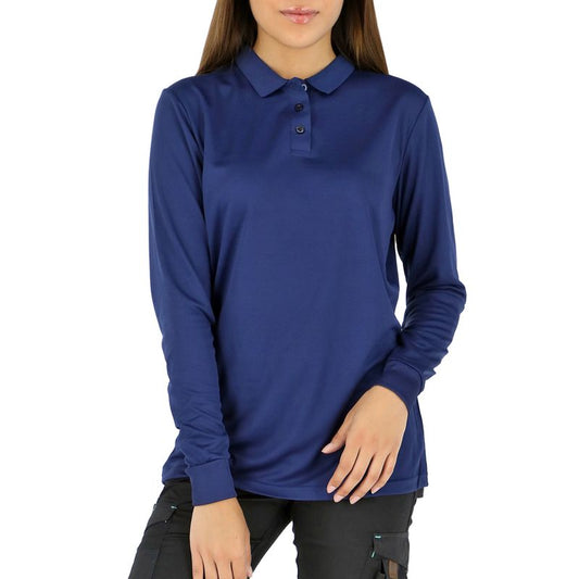 Polera Quebec Cooldry Manga Larga Mujer Azul Talla XL
