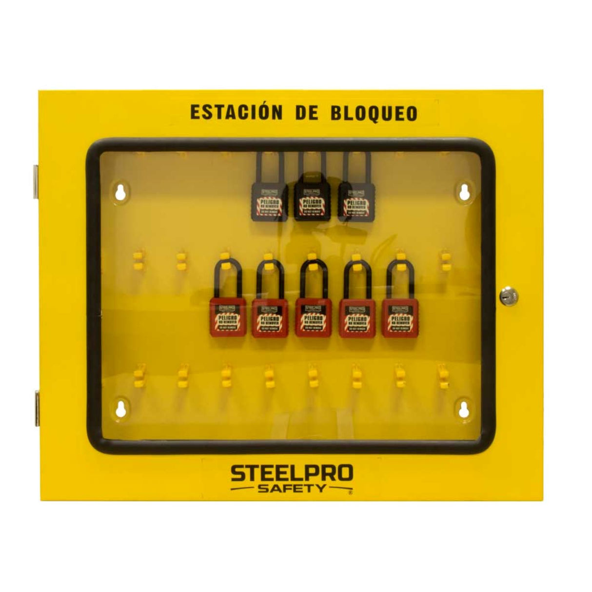 Caja De Bloqueo Steelpro Amarilla Default Title
