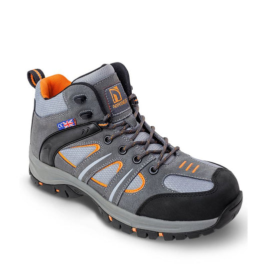 Botin de seguridad Norseg Manchester Gris Talla 44