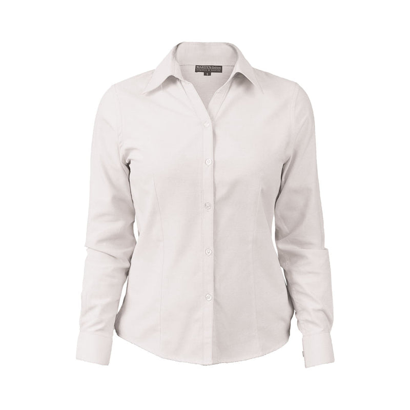Blusa Maritex Oxford Mtx Manga Larga Blanca Talla XL