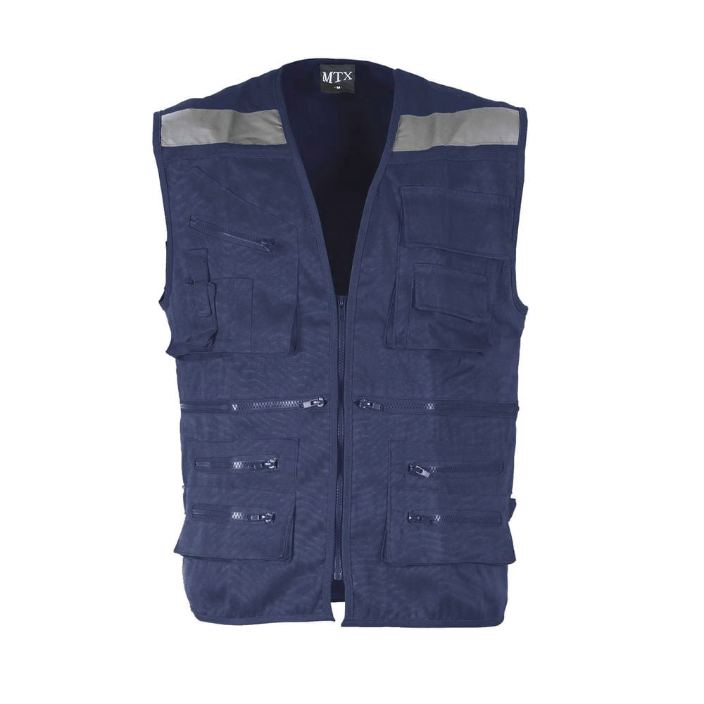 Chaleco Maritex Geologo Poplin Mtx Azul Talla XL