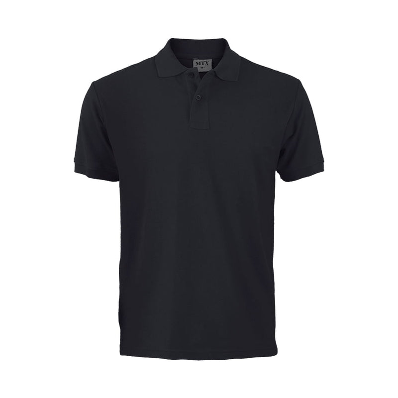 Polera Maritex Pique Manga Corta Mtx Negra Talla XL