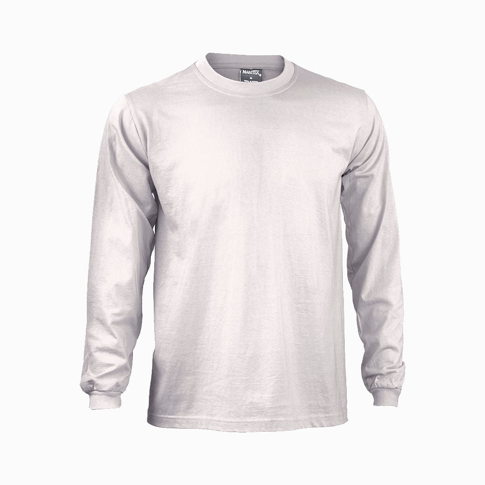 Polera Maritex Polo Manga Larga Mtx Blanca Talla XL