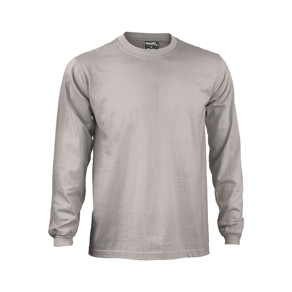 Polera Maritex Polo Manga Larga Mtx Gris Talla XL