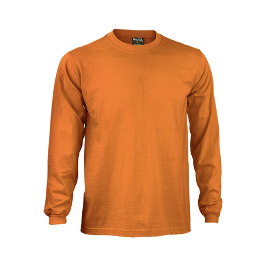 Polera Maritex Polo Manga Larga Mtx Naranaja Talla XL