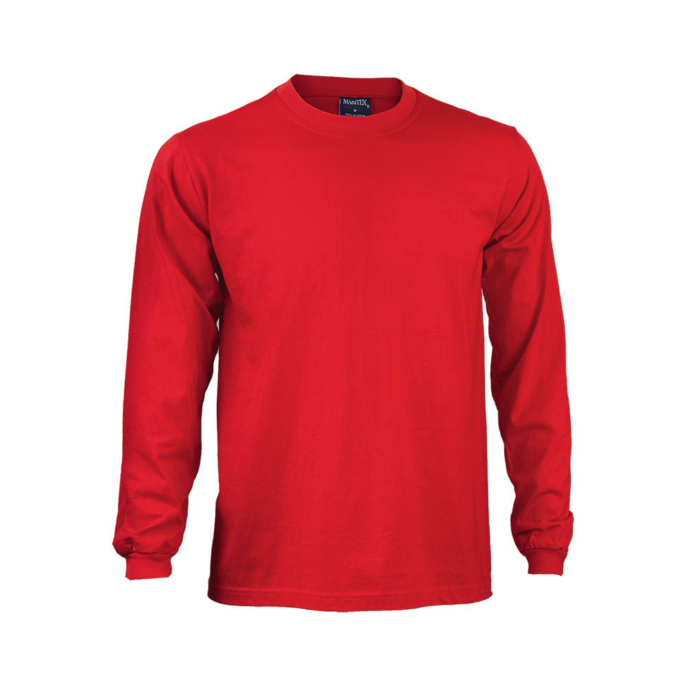 Polera Maritex Polo Manga Larga Mtx Roja Talla XL