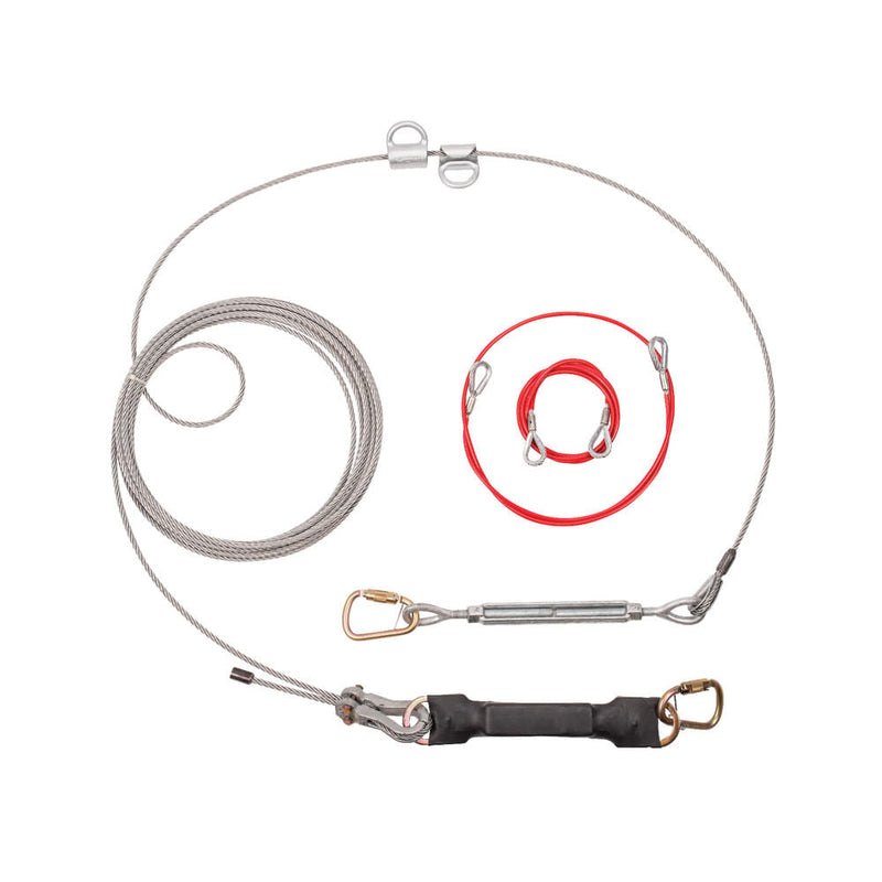 Linea de vida MSA Horizontal cable con bypass 18m Default Title