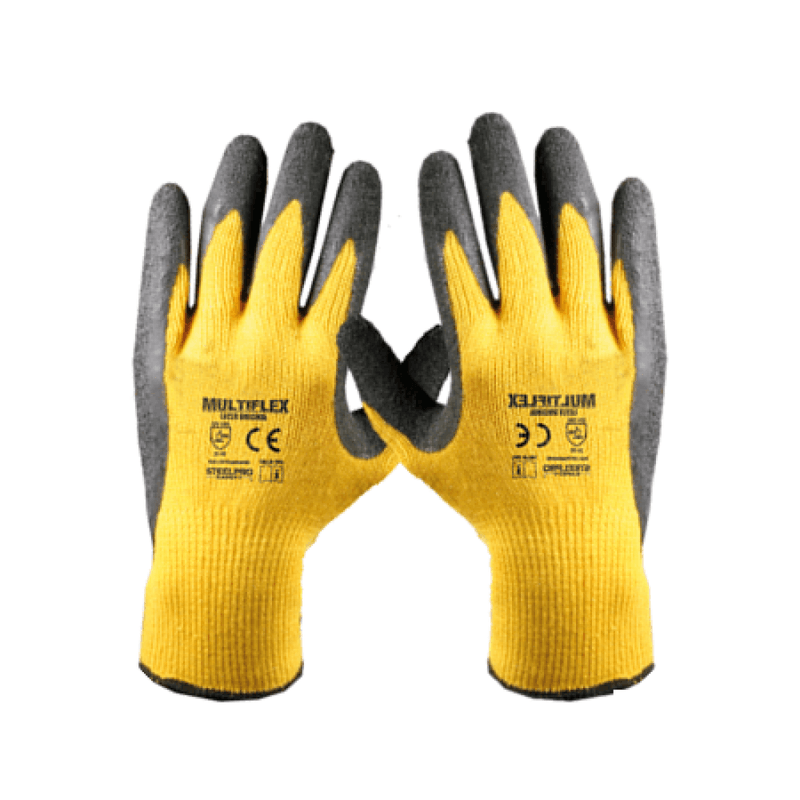 Guante de seguridad Steelpro Multiflex Latex Original (amarillo-negro) Default Title