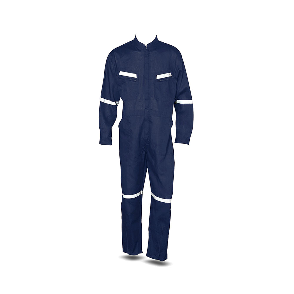 Buzo Black Wolf Piloto Poplin con Cinta Reflectante Azul Talla XL