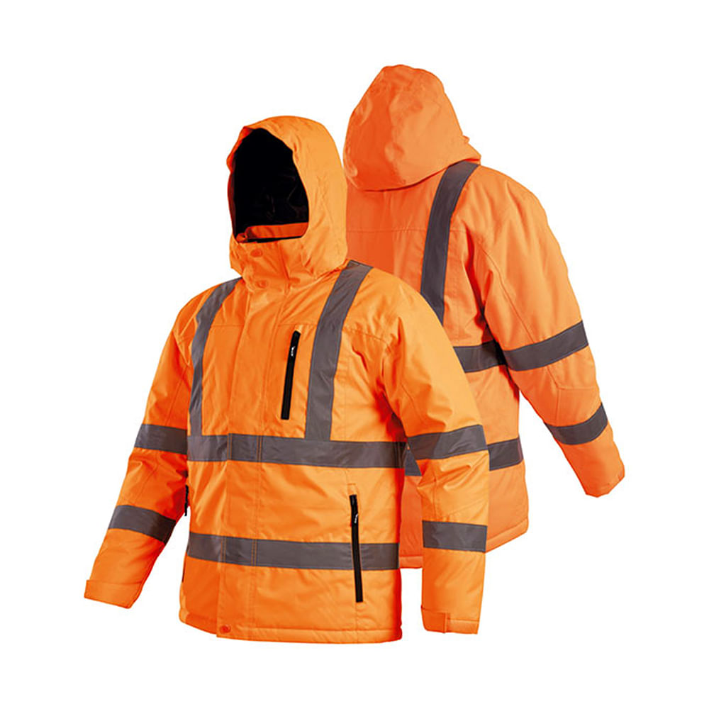 Parka Black Wolf Vial Highway Naranja Talla XL