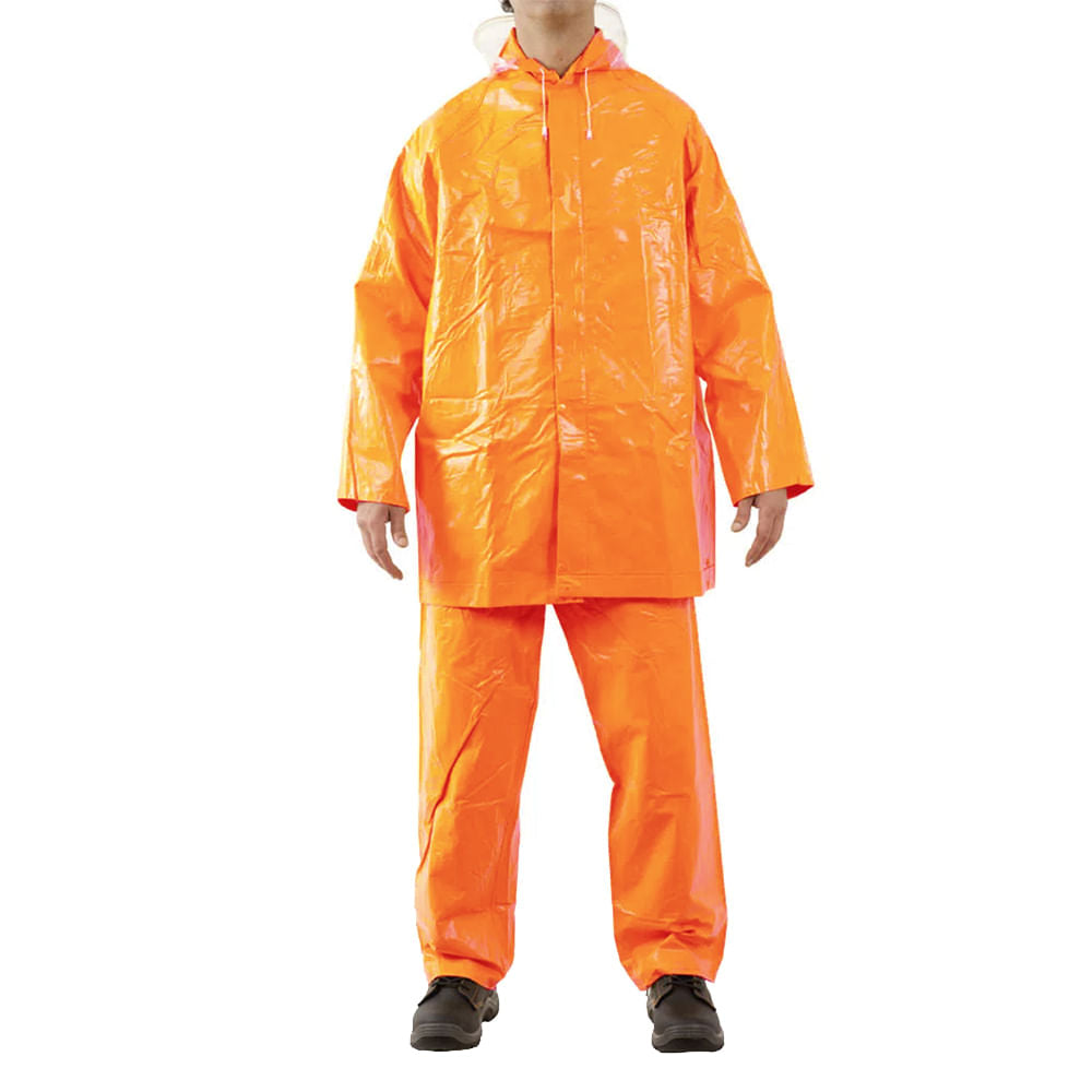 Traje Antiacido de seguridad Black Wolf Tiger Eyes Naranjo Talla XL