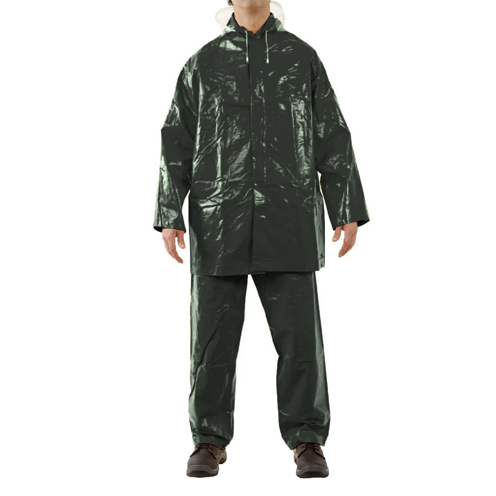 Traje Antiacido de seguridad Black Wolf Tiger Eyes Verde Talla XL