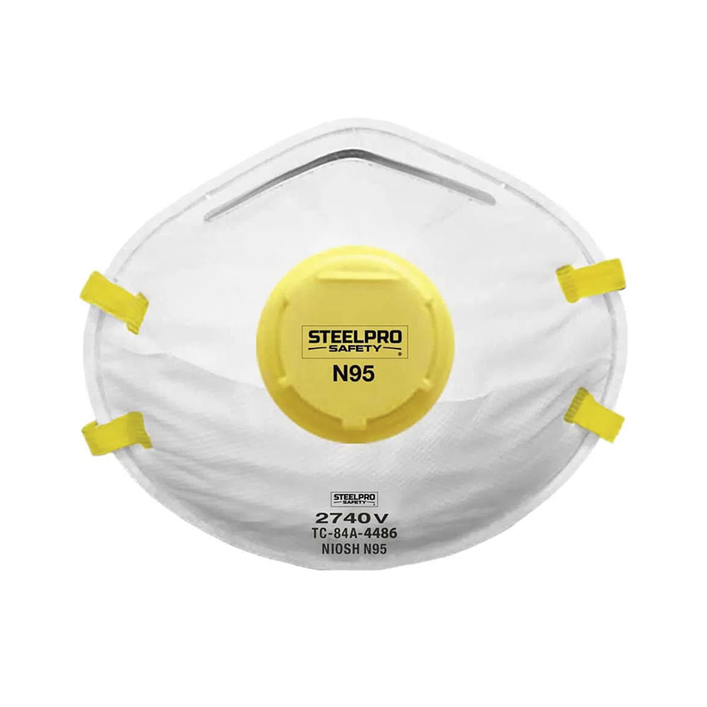 Respirador de Seguridad Steelpro desechable N95 2740 V (10 U) Default Title