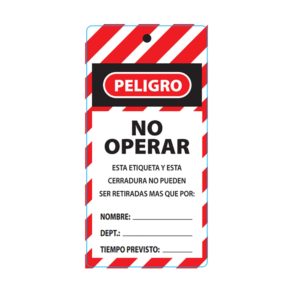 Tarjeta Steelpro No Operar Lock Out (25 U) Default Title