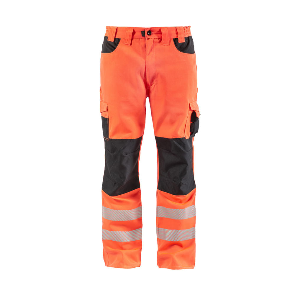 Pantalon Harwork Cargo Hw Dakota Rojo Fluor Talla XL