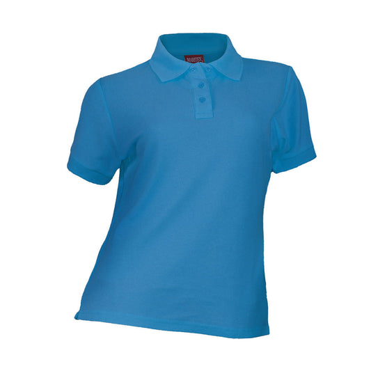 Polera Maritex Pique Manga Corta Mujer Azul Rey Talla XL