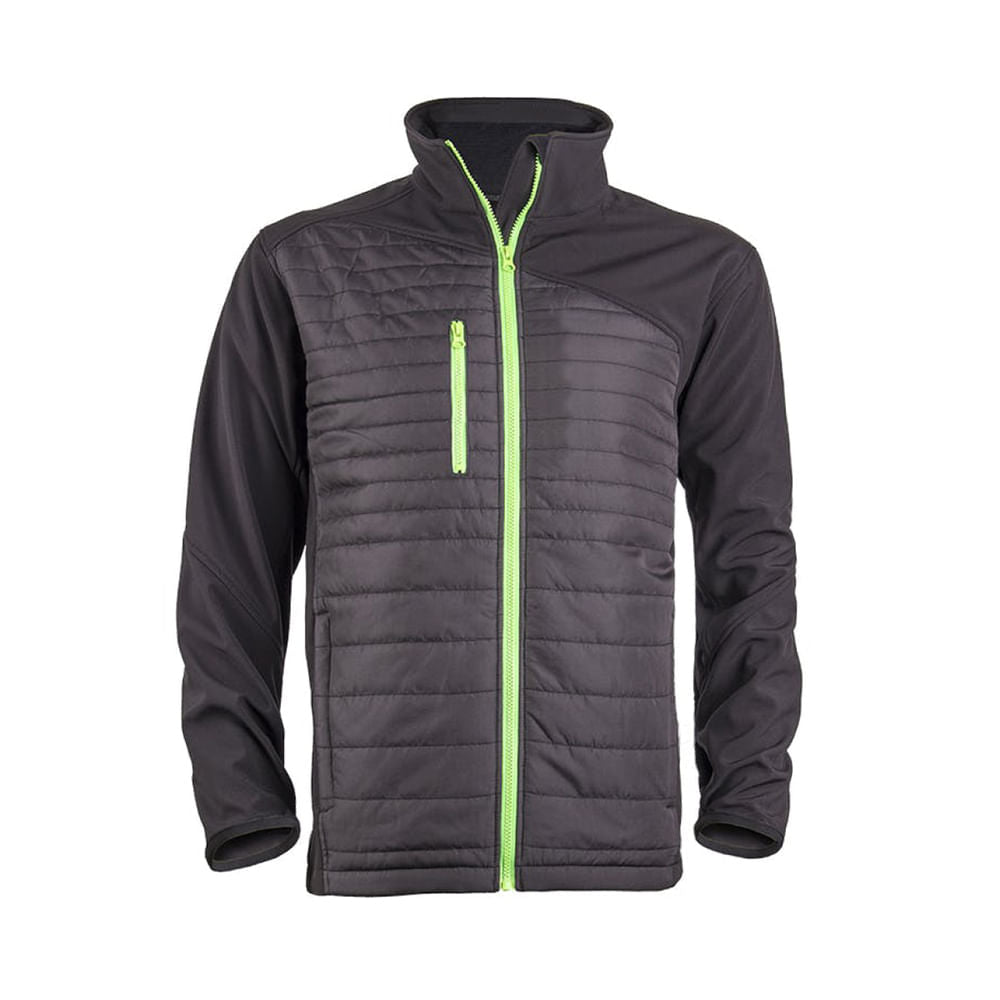 Chaqueta Acetogen Negra Con Cierre Verde Talla XL