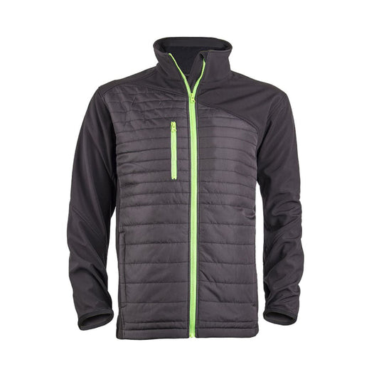 Chaqueta Acetogen Negra Con Cierre Verde Talla XL