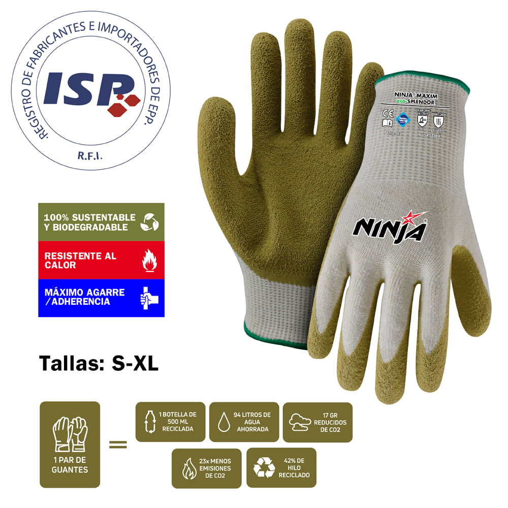 Guante de seguridad Ninja Maxim Eco-Splendor Default Title