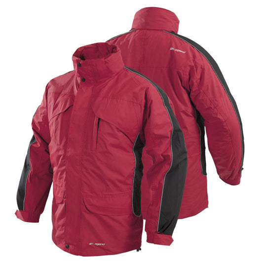 Parka Legend Polar Desmontable RojoNegra Talla XL