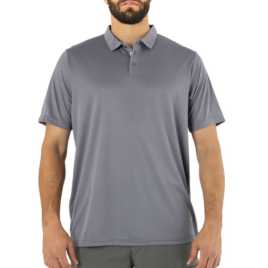 Polera Quebec Cooldry Manga Corta Gris Talla XL