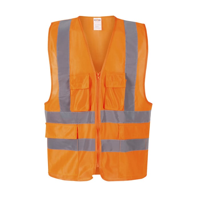 Chaleco Kumen Reflectante Supervisor Naranjo Fluor Talla XL