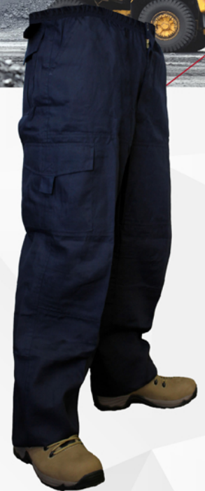 Pantalon Maritex Cargo Gabardina Azul Marino Talla XL