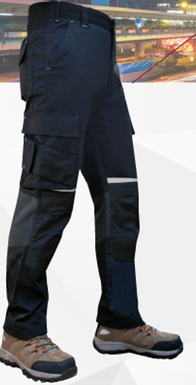 Pantalon Maritex Cargo Alta Resistencia Ristop Spandex Azul Talla XL