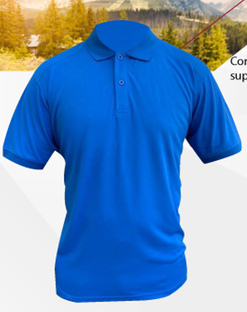 Polera Maritex Pique Manga Corta Celeste Talla XL