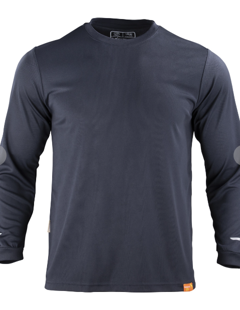 Polera Texora Dryfresh Hombre Manga Larga Azul Marino Talla XL