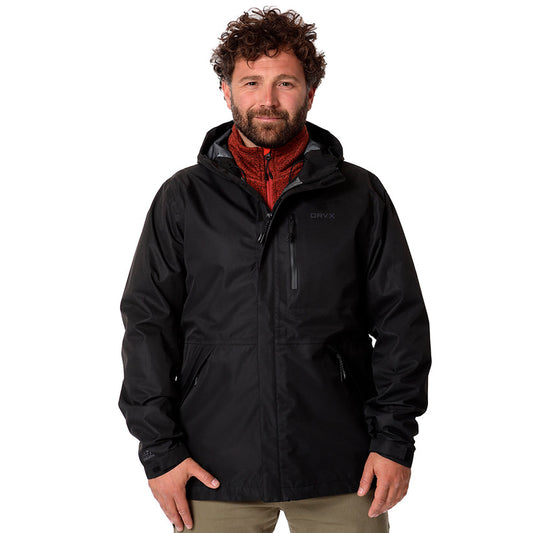 Parka Oryx Jasper Hardshell Negro Talla XL