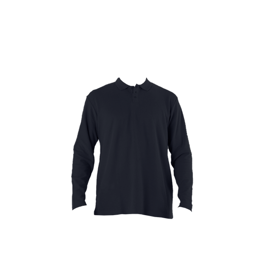 Polera Black Wolf Pique Manga Larga Bw Negro Talla XL