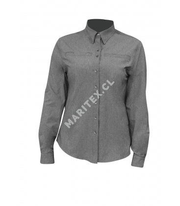 Blusa Maritex Outdoor Ligth Gris Melange Talla XL
