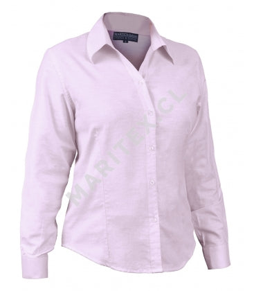 Blusa Maritex Oxford Manga Larga Rosada Talla XL