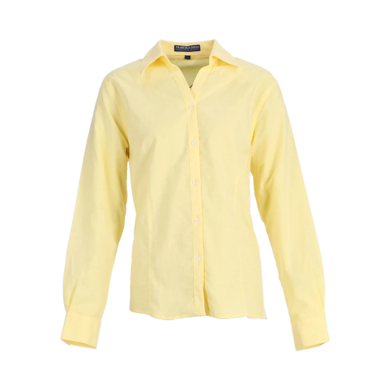 Camisa Maritex Oxford Mtx Manga Larga Amarilla