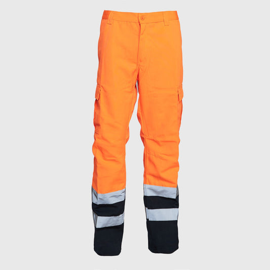 Pantalon Jayson Cargo Alta Visibilidad Clase 1 NaranjoAzul Marino Talla XL