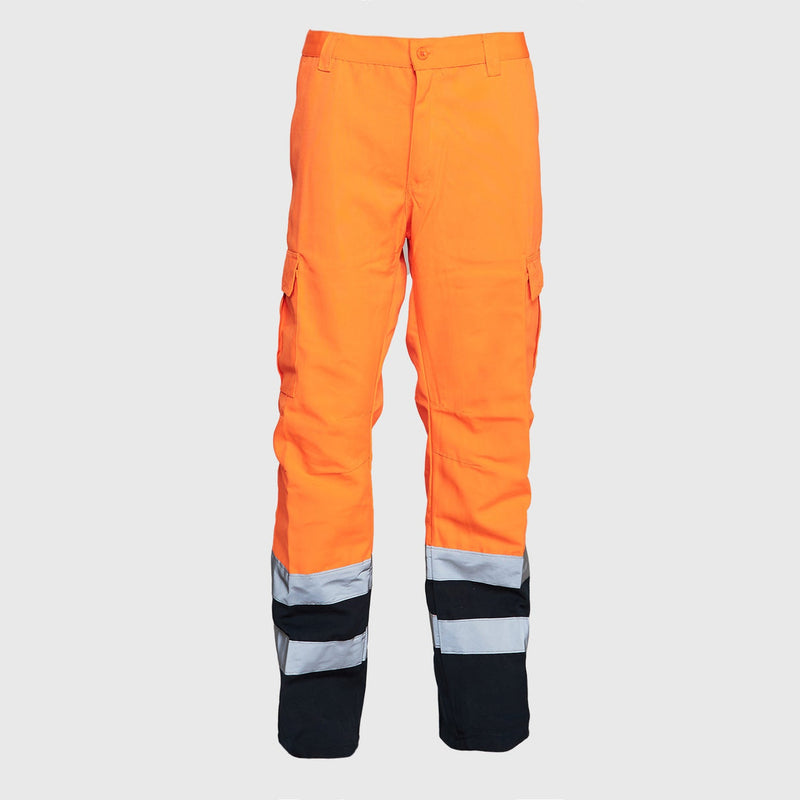 Pantalon Jayson Cargo Alta Visibilidad Clase 1 NaranjoAzul Marino Talla XL