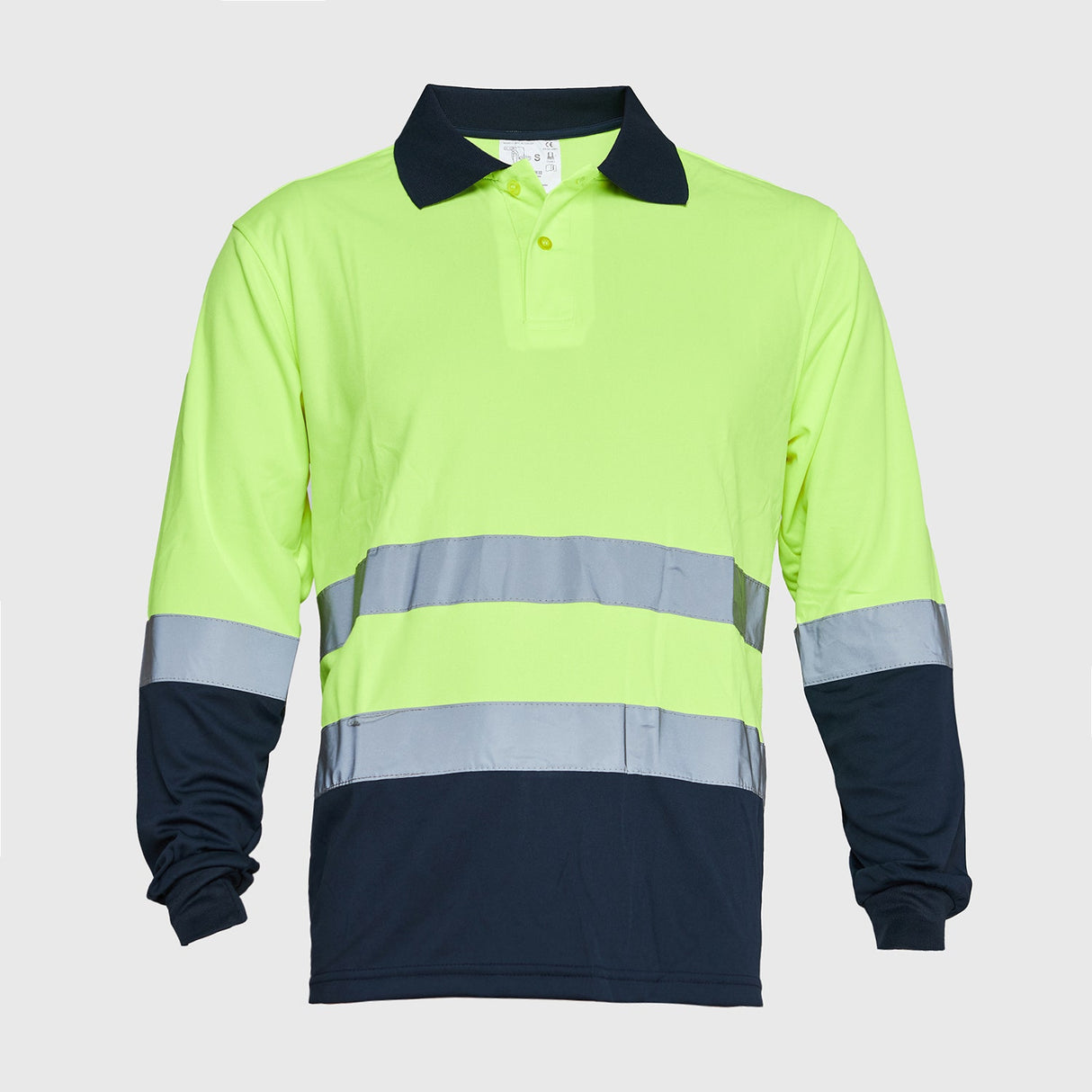 Polera Jayson Alta Visibibilidad Manga Larga Amarillo Fluor Talla XL