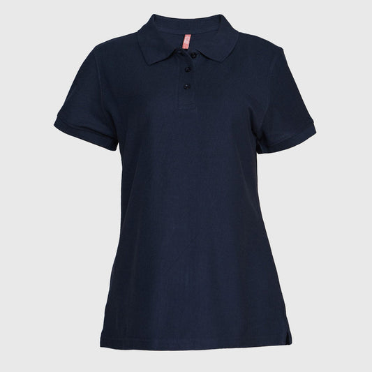 Polera Jayson Pique Manga Corta Mujer 8020 Azul Marino Talla XL
