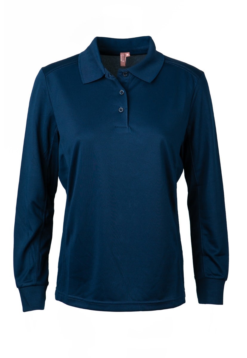 Polera Jayson Dry Fit Manga Larga Mujer Azul Marino Talla XL