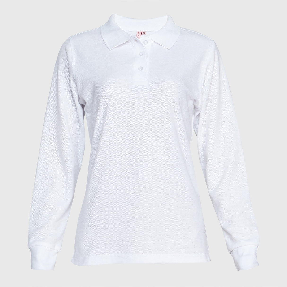 Polera Jayson Pique Manga Larga Mujer Blanca Talla XL