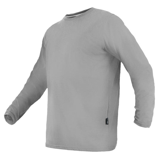 Polera Texora Dryfresh Smooth Manga Larga Gris Talla XL