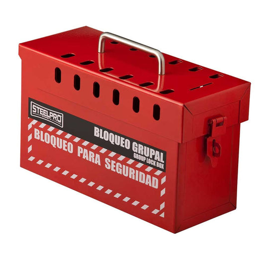 Caja de Bloqueo Steelpro Grupal Roja Default Title
