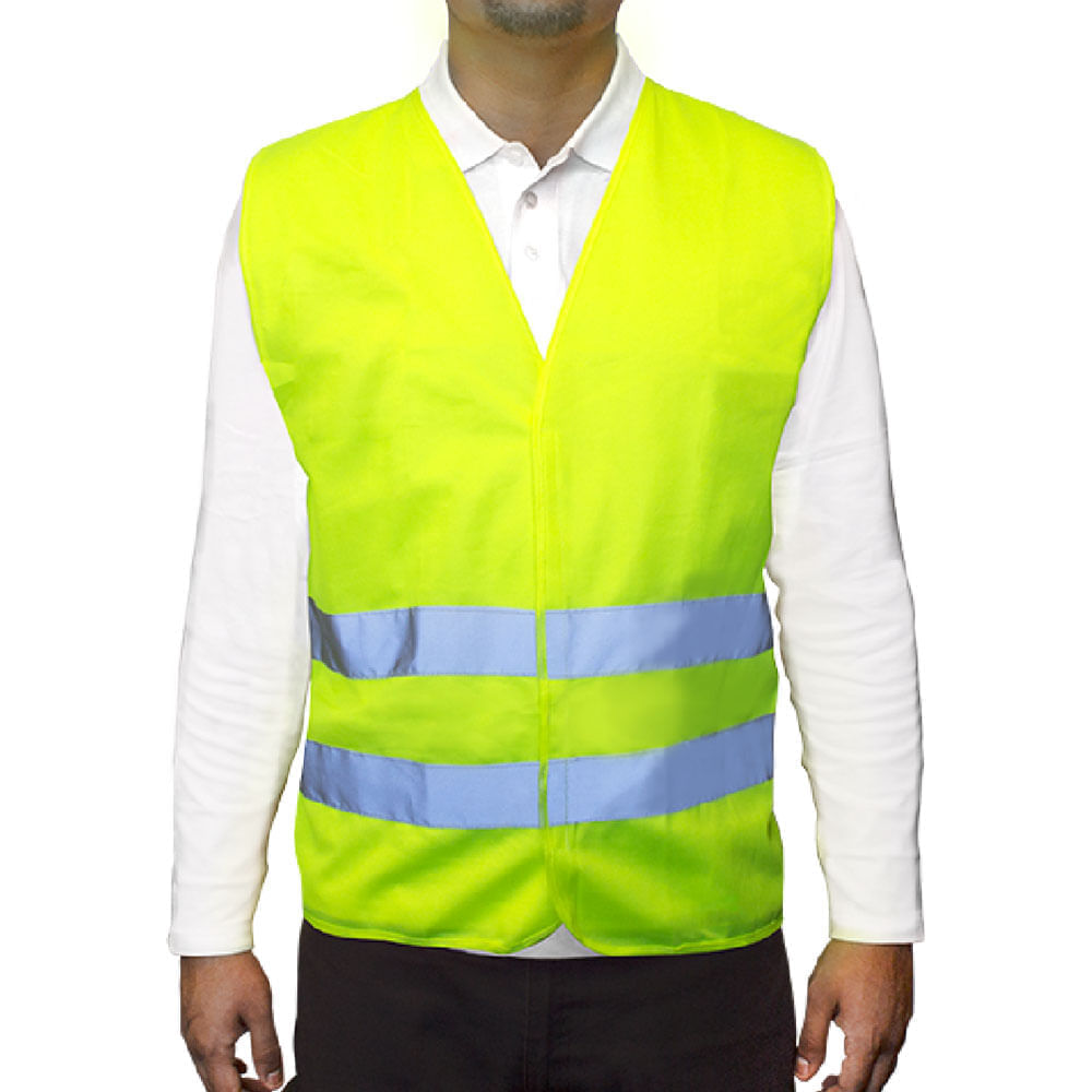 Chaleco RFX Reflectante Clase II Certificado 2 cintas Amarillo Talla XL