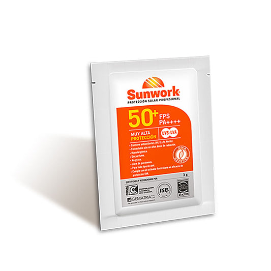 Bloqueador Solar Sunwork Fps 50 Sachet 3 grs Default Title