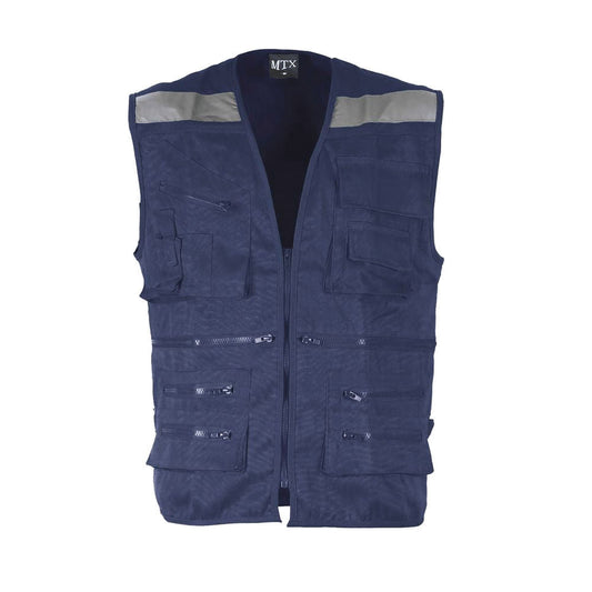 Chaleco Maritex Geologo Poplin Mtx Azul Talla XL