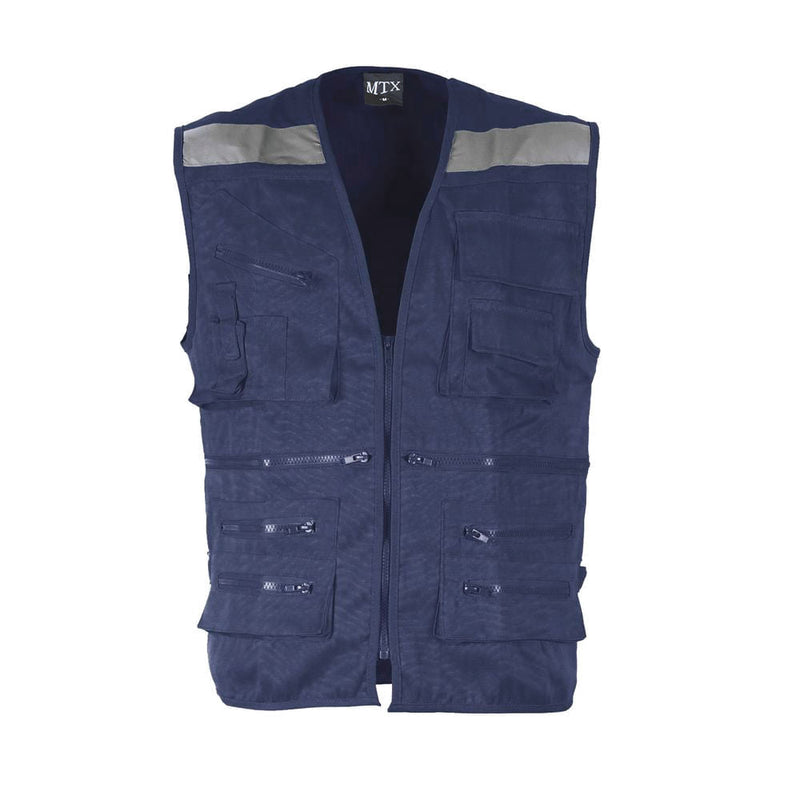 Chaleco Maritex Geologo Poplin Mtx Azul Talla XL