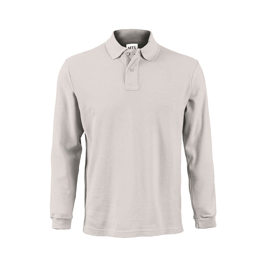 Polera Maritex Pique Manga Larga Mtx Blanco Talla XL