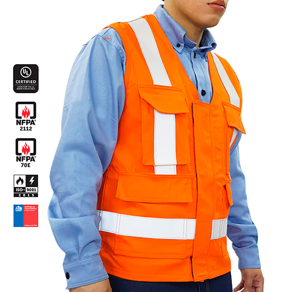 Chaleco Geo de seguridad MWG Ignifugo Talla XL