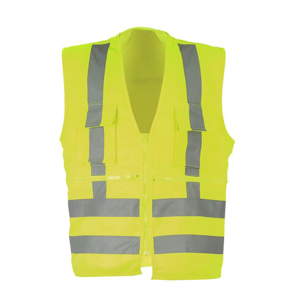 Chaleco Black Wolf Geo Poplin Cinta 360 Amarillo Fluor Talla XL